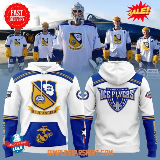 Discover Pensacola Ice Flyer x Blue Angel Night 2025 3D Hoodie