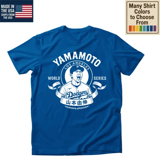 Discover Yamamoto Los Angeles Dodgers Baseball world series short sleeve shirt VK03690