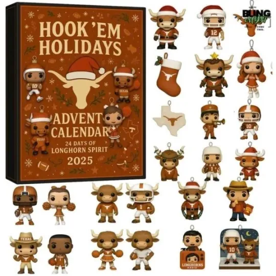 Discover Texas Longhorns Christmas Holiday Advent Calendar 2025