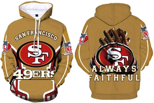 San Francisco Always Faithful 49ersAll Over Printed 3D Hoodie Gift For Fan