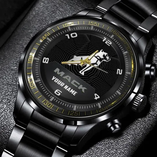 Discover Mack Stainless Steel Watch, Gift For Dad, Christmas Gift