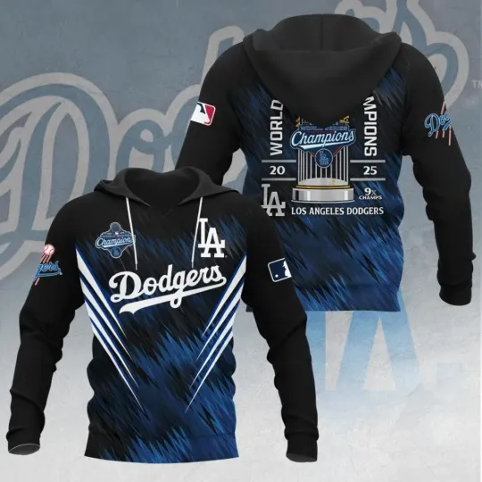 Discover Dodgers 2025 World Series Champions 3D Hoodie