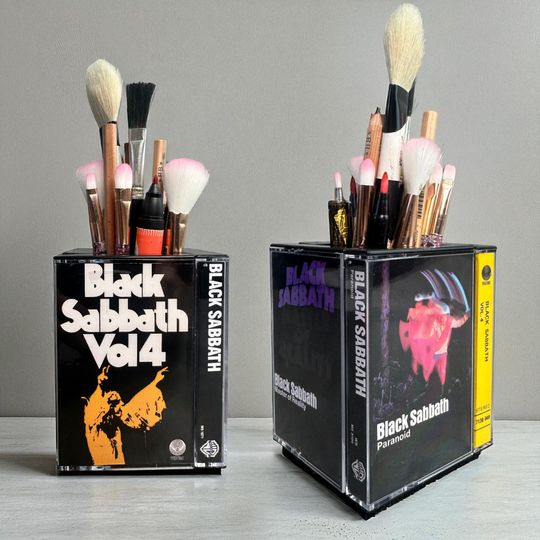 Discover Black Sabbath Vintage Style Cassette Tape Desk Organizer Pen Pencil holder Gift