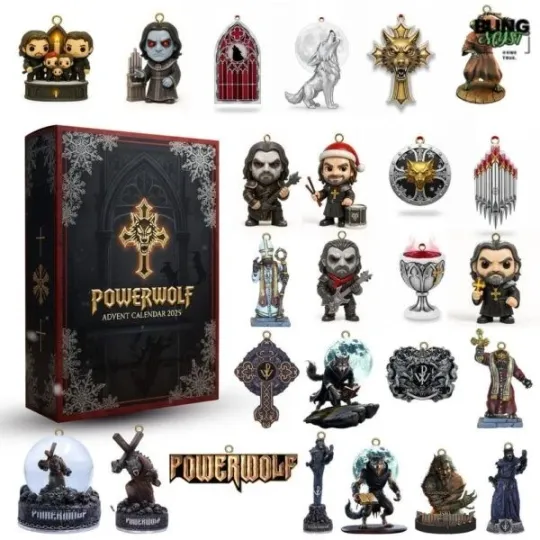 Discover Powerwolf Advent Calendar 2025 Acrylic Blind Box for Home & Living Decor