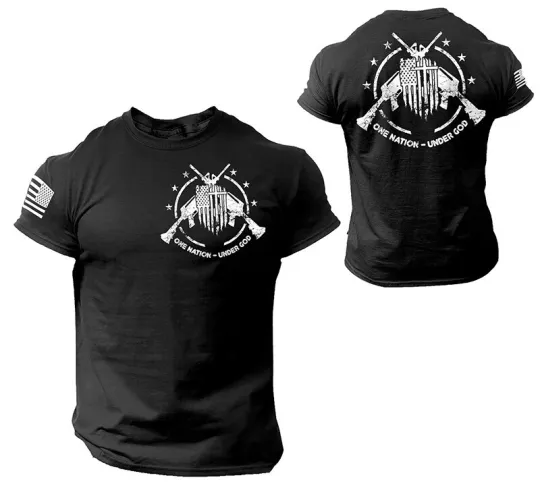 Discover American Patriotic USA T-Shirt Military Veteran 2nd Amendment