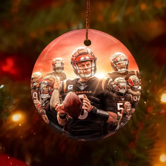 Discover Cincinnati Team Ceramic Christmas Ornament - Burrow Xmas Keepsake Fans Gift