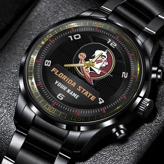 Discover Florida State Semi noles Stainless Steel Watch, Gift For Dad, Christmas Gift