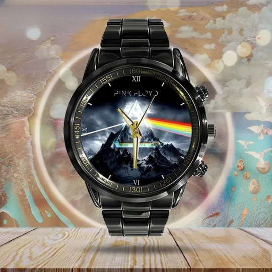 Discover Pink F loyd band Stainless Steel Watch, Gift For Dad, Christmas Gift