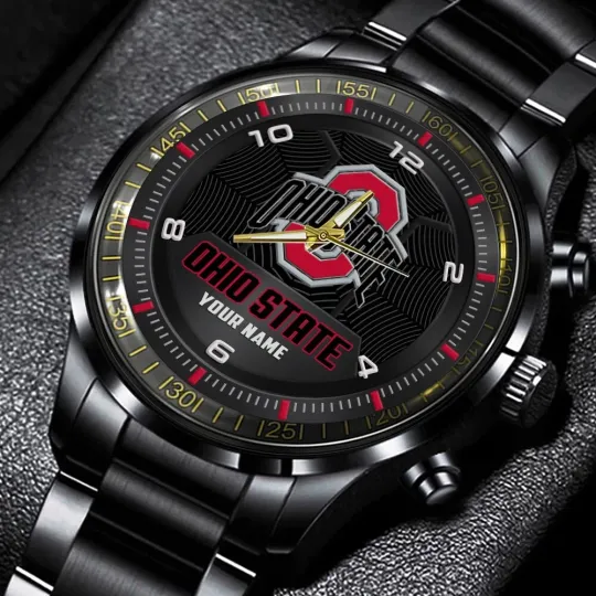 Discover O h i o State Buck eyes Stainless Steel Watch, Gift For Dad, Christmas Gift
