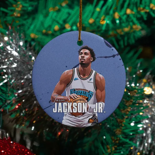 Discover Jaren Jackson Jr-Inspired Ceramic Christmas Ornament - Memphis Tribute Keepsake