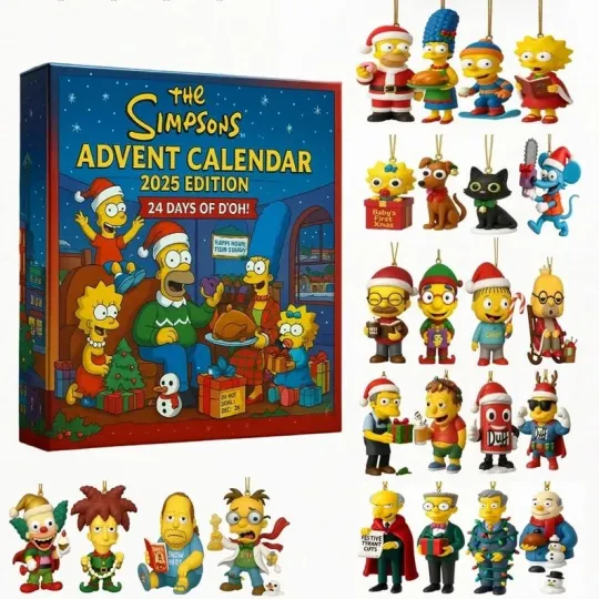 The Simpsons 2025 Advent Calendar 24 Days Collectible Blind Box