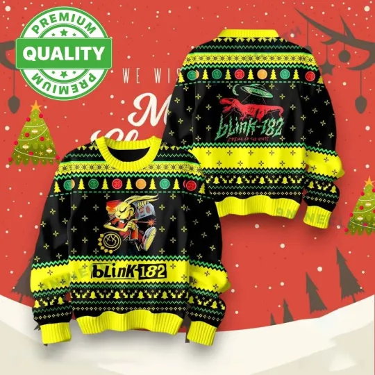 B182 Enema Of The State Ugly Christmas Sweater 3D AOP Unisex