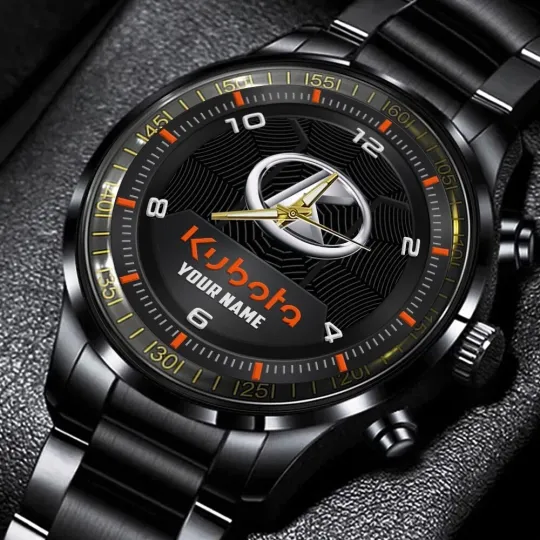 Kubota Stainless Steel Watch, Gift For Dad, Christmas Gift