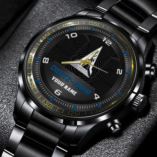 Discover Deutz-Fahr Stainless Steel Watch, Gift For Dad, Christmas Gift