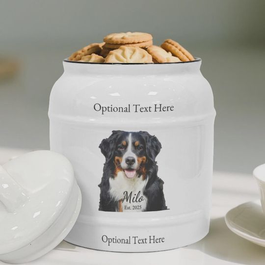 Discover Custom Photo Ceramic Cookie Jar - Personalized Kitchen Canister