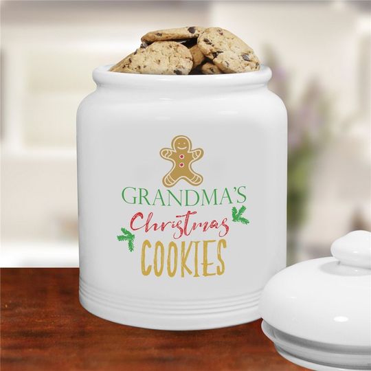 Discover Christmas Cookies Personalized Cookie Jar, Christmas Cookie Jar, Christmas Cookies, Holiday Cookie Jar, Custom Christmas Cookie Tin