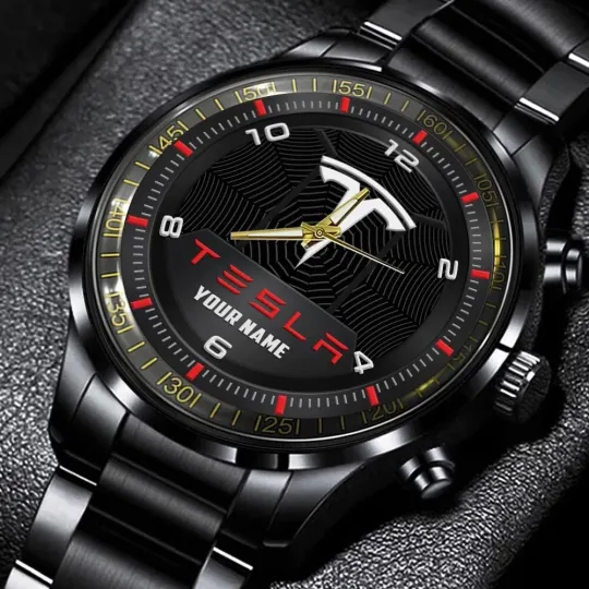 Discover Tes la Stainless Steel Watch, Gift For Dad, Christmas Gift