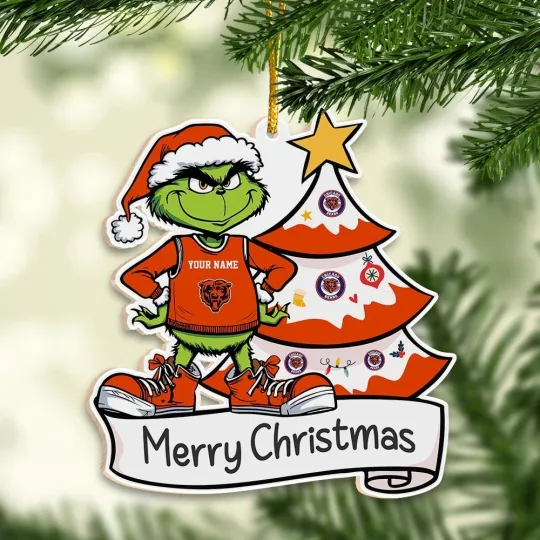 Discover Personalized Chicago Team Bearss Christmas Ornament Gift For Fans