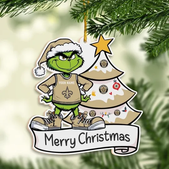 Discover Personalized New Orleans Team Saintss Christmas Ornament Gift For Fans