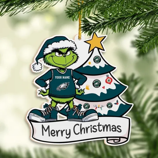 Discover Personalized Philadelphia Team Eagless Christmas Ornament Gift For Fans