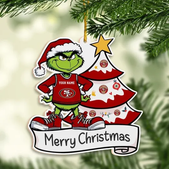 Discover Personalized San Francisco Team 49erss Christmas Ornament Gift For Fans