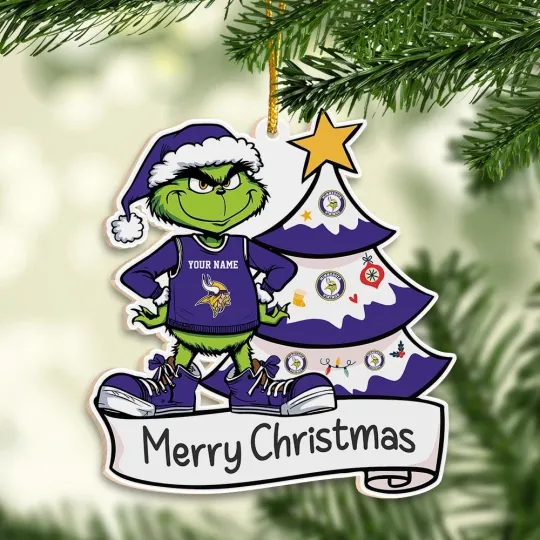 Discover Personalized Minnesota Team Vikingss Christmas Ornament Gift For Fans