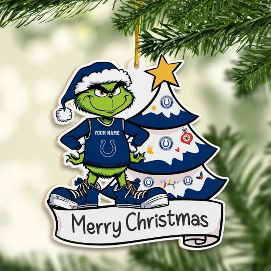 Discover Personalized Indianapolis Team Coltss Christmas Ornament Gift For Fans