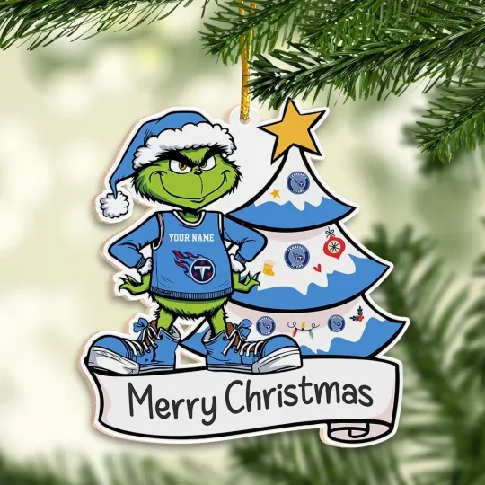 Discover Personalized Tennessee Team Titanss Christmas Ornament Gift For Fans