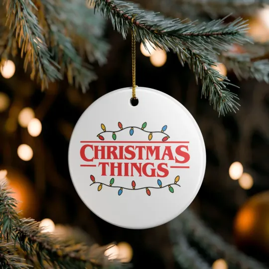 Discover Christmas Things Ceramic Ornament Lights Festive Holiday Horror Show Inspired