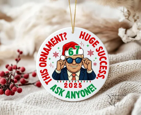 Discover Trump Ornament 67 Funny Christmas Secret Santa Coworker Xmas Holiday Gift