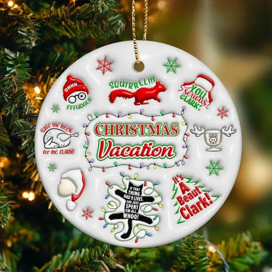 Discover Christmas Vacation Ceramic Ornament Clark Xmas Holiday Gift For Movie Fans
