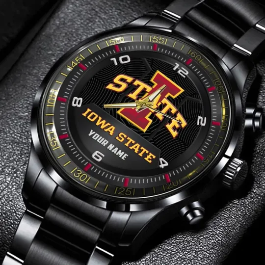 Discover lo wa State Cyclones Stainless Steel Watch, Gift For Dad, Christmas Gift