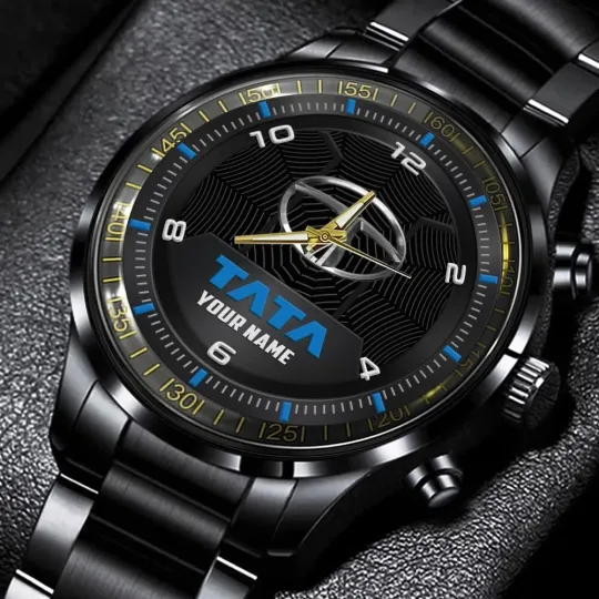Discover Tata Stainless Steel Watch, Gift For Dad, Christmas Gift