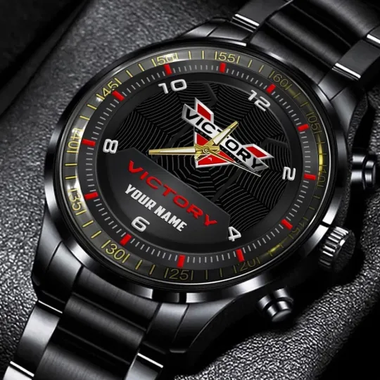 Discover Victory Stainless Steel Watch, Gift For Dad, Christmas Gift