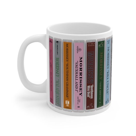 Discover The Smiths and Morrissey Cassette Collection Mug, 80s Music Gift