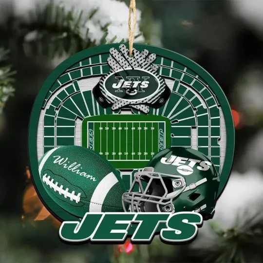 Discover Personalized New York Football Team Jetss Christmas Ornament Gift Decor