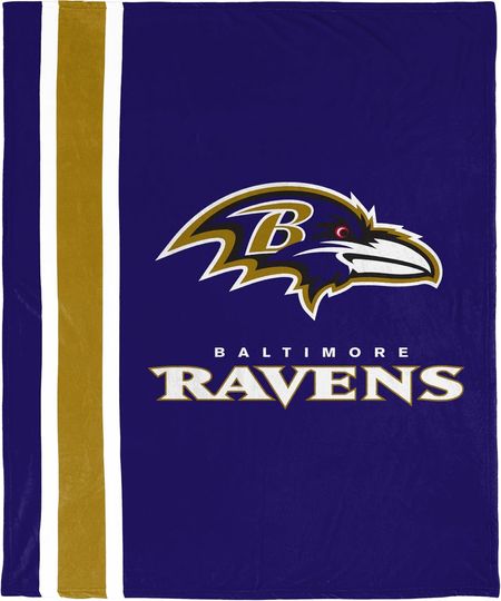 Baltimore Ravens Fleece Plush Micro Raschel Blanket
