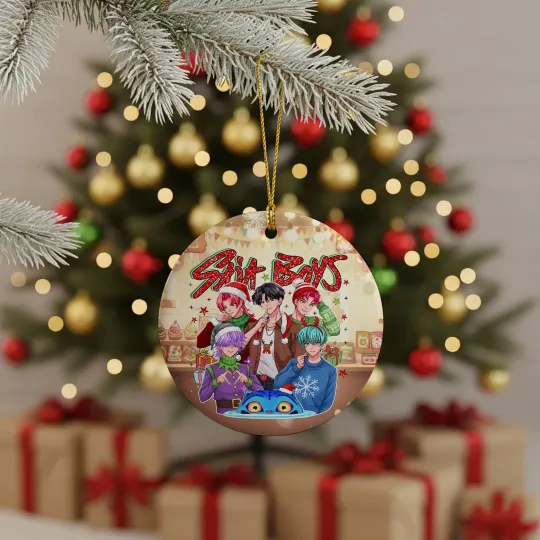 Discover Saja Boys Group Ceramic Christmas Ornament Jinu Xmas Gift Holiday Movie Keepsake