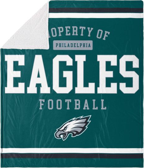 Discover FOCO football Unisex-Adult football Team Logo Sherpa Fleece Plush Throw Blanket - 60" x 70"