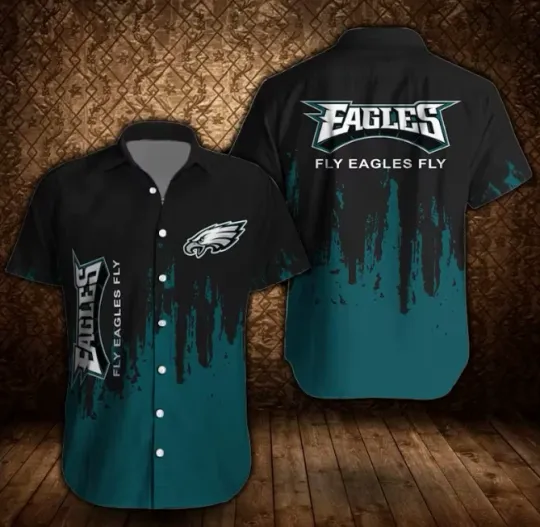 Discover Philadelphia Eagles Men's Summer Fashion Polyester-cotton Digital Printing Shirt