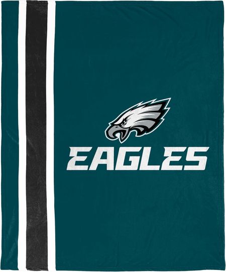 Discover FOCO football Plush Soft Micro Raschel Throw Blanket, 50 x 60 Philadelphia Eagles