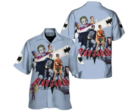 Batman Hawaiian Button Down Shirt
