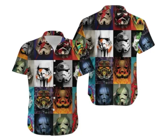 Star Wars Hawaiian Button Down Shirt