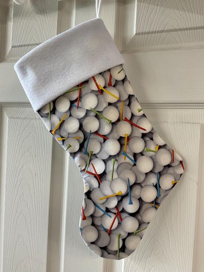 Golf balls Christmas Stocking