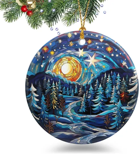 Starry Night Christmas Ornaments 2025 Ornament Holidays Ornaments Christmas Tree