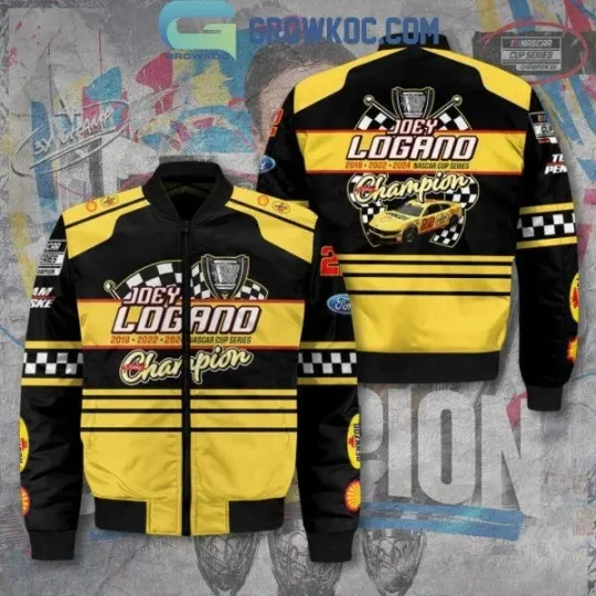 Joey Logano 2025 NC Cup Series Champions Bomber Jacket, Gift For Dad, Christmas Gift