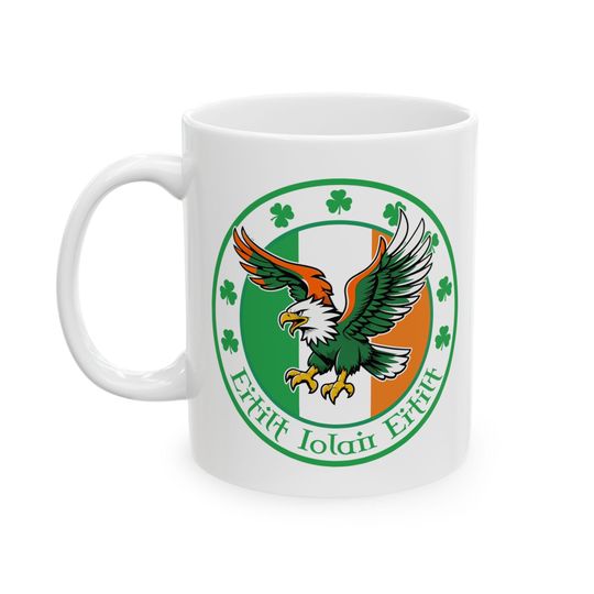 Discover Philadelphia Eagles Fly Eagles Fly Celtic Gaelic Coffee Mug, Football Fan Gift, Sports Team Mug, Eagles Pride Cup, Unique Eagles Gift