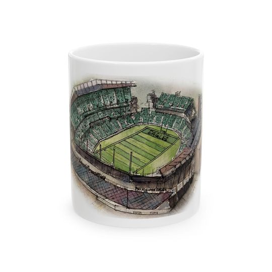 Discover Philadelphia Eagles Stadium Ceramic Mug: Sports Fan Gift