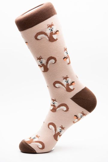 Discover Men's Squirrel Crew Socks - Fun, Cool, Funky, Crazy Socks for Grooms