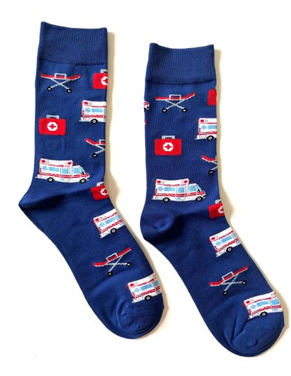 Discover Paramedic Crew Socks, Fun and Cool Socks, Ambulance Themed Crazy Socks for Men